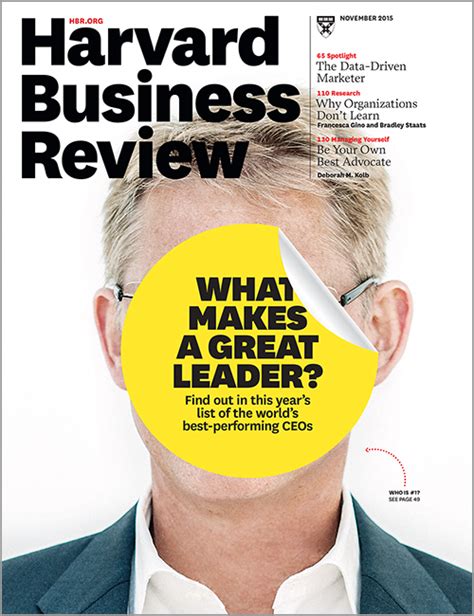 Harvard Business Review, November 2015