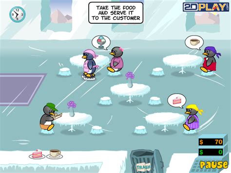 Penguin Diner - Fire Storm Game - Play Game Online Free