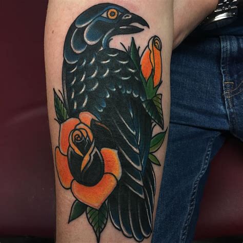 75+ Best Raven Tattoo - Designs & All Meanings (2019)