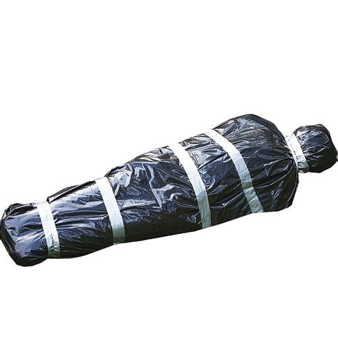 Skeleteen Dead Body Bag Decoration - Dummy Crime Scene Fake Corpse Figure in Garbage Bag with ...