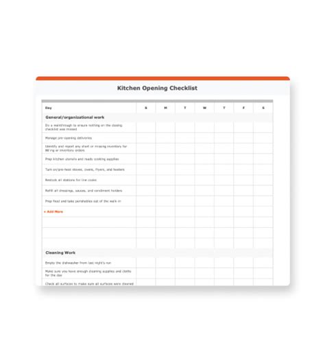 Free Kitchen Opening and Closing Checklist | Toast | Toast POS