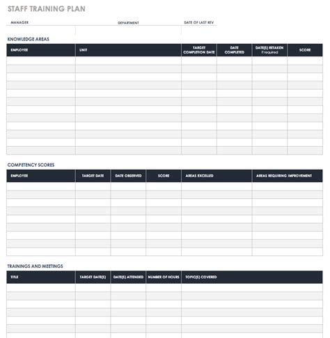 Free Training Plan Templates for Business Use | Smartsheet