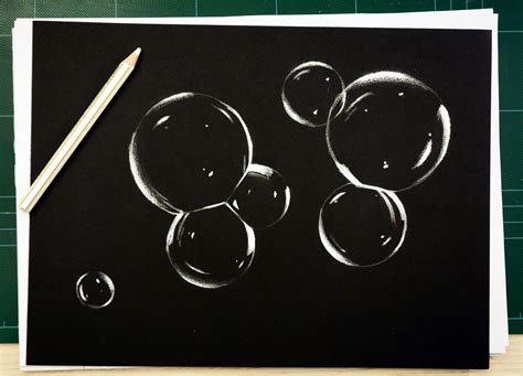 Soap Bubbles sketch | Black paper drawing, Bubble drawing, Black paper