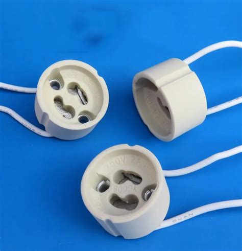 GU10 Socket LED bulb halogen lamp Holder base Ceramic Wire Connector Lampholder X20-in Lamp ...