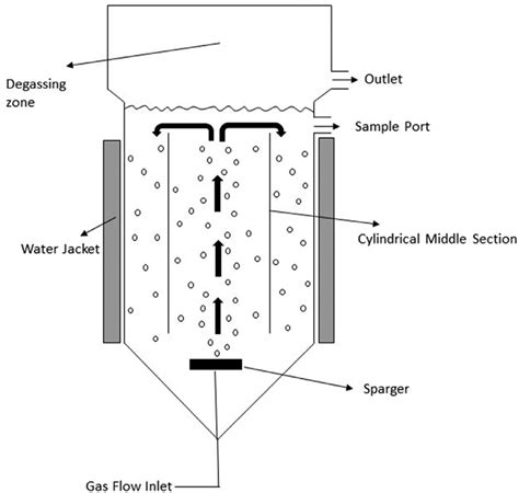 Fig. A.2. Basic design of an Airlift bioreactor. | Download Scientific ...