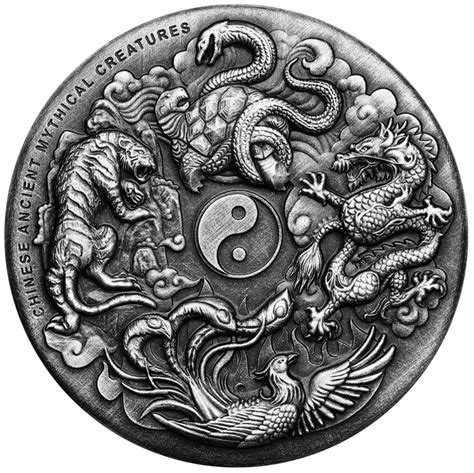 Chinese Ancient Mythical Creatures - 2 Oz EMK.com | Mythical creatures, Chinese mythology, Cobra art