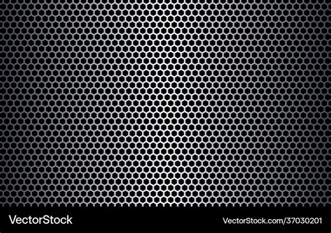 Metal hexagon texture steel honeycomb background Vector Image