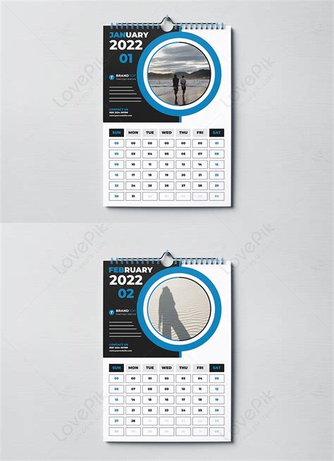 Landscape wall calendar template 2022 template image_picture free download 450107219_lovepik.com