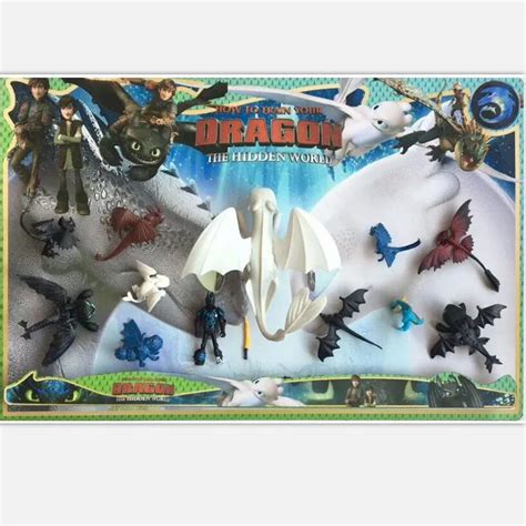 9"23cm How to Train Your Dragon Toothless Action figure Light Fury Toothless Toys For Children's ...