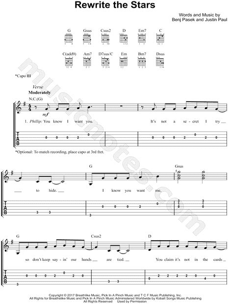 All Of The Stars Chords - Sheet and Chords Collection