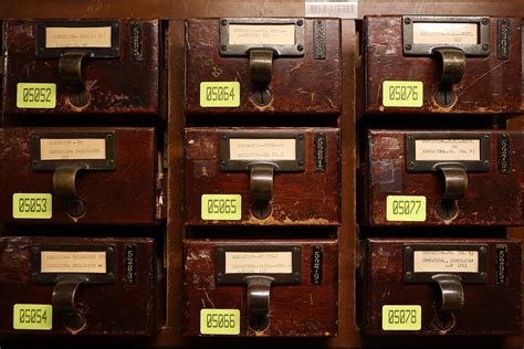 The Library of Congress released a fascinating history of card catalogs ...