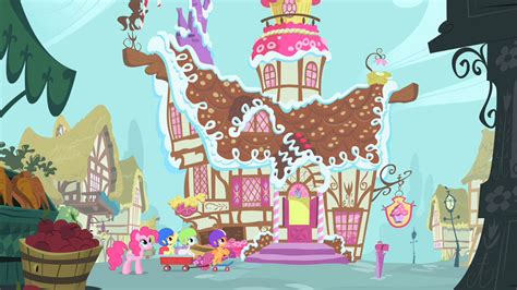 Image - Pinkie Pie and CMC arriving at Sugarcube Corner S1E23.png | My ...