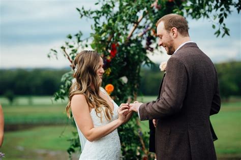 A Fall Farm Wedding That's Bursting With Color