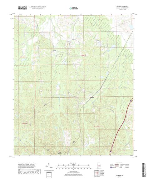 MyTopo Calhoun, Alabama USGS Quad Topo Map