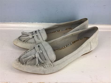 Sperry Top Sider Light Gray Suede Leather tassel Point Toe Loafer ...