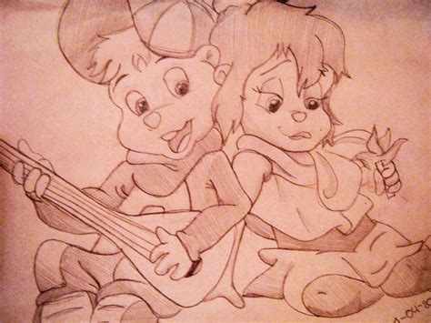 alvin and brittany my draw 2 by regis28brittany on DeviantArt