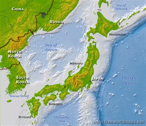 Japan Map In The World | Regional City Maps of Japan