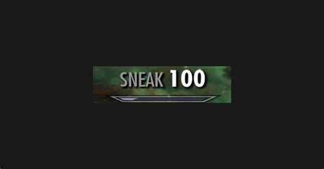 Sneak 100 - Skyrim - Sticker | TeePublic