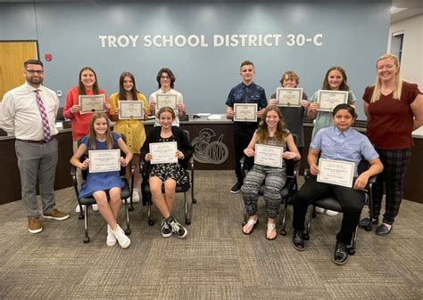 Troy School District 30-C names April students of the month – Shaw Local