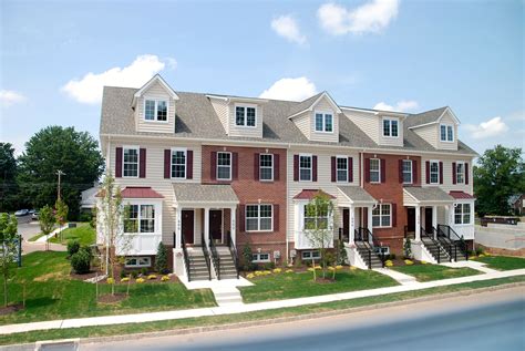 Townhomes with rear entry garage | Townhouse, Charlottesville real estate, House design