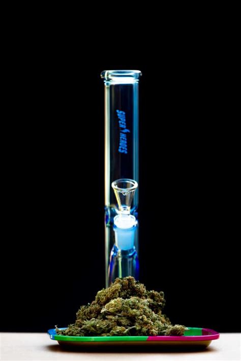 Glass Bong 32cm - Marijuana SA