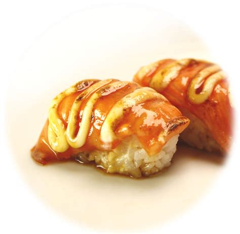 Aburi Salmon Nigiri(Seared salmon) – Sushi Bi