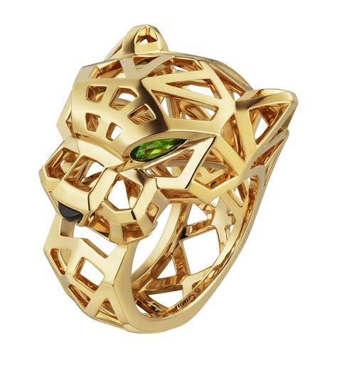 Cartier Yellow Gold Panthère de Cartier Ring | Harrods UK