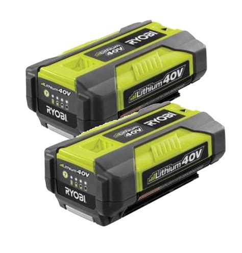 Ryobi RY40200 Trimmer (2 Pack) Replacement 40V Slim Battery # 130186006-2PK - Walmart.com