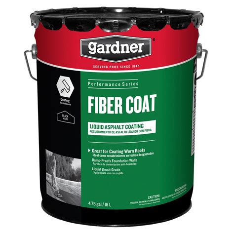 Gardner 4.75 Gal. Fiber Coat Liquid Asphalt Roof Coating (18 Pallet)-0105-GA-P - The Home Depot