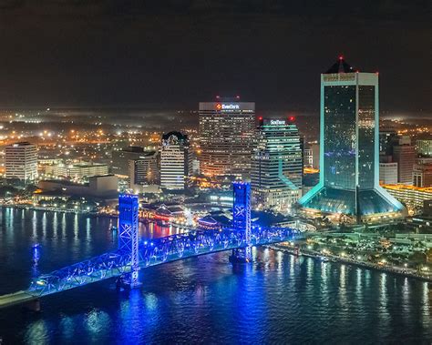 Jacksonville Skyline at Night II | Exploring Light Photography