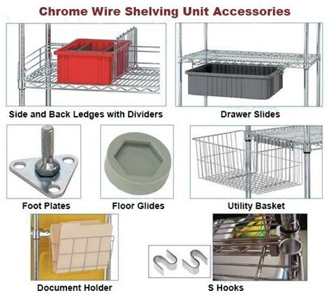 Chrome Wire Shelving With Shelf Bins