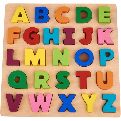 Spark. Create. Imagine. 3-D Wood Alphabet Puzzle Set, 26 Pieces ...