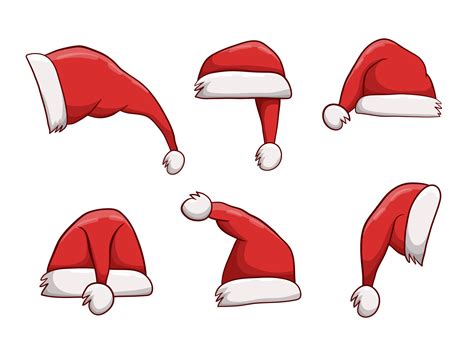 Santa hat vector design illustration isolated on white background 4477369 Vector Art at Vecteezy