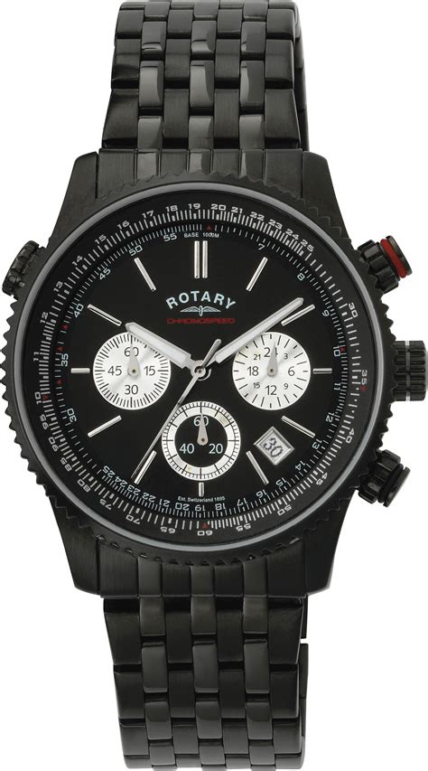 Review of Rotary - Mens Black Chronograph Bracelet - Watch