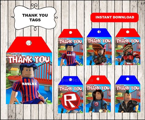 Roblox Thank you Tags instant download Roblox Thank you | Etsy