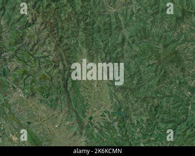 Podujeva, municipality of Kosovo. High resolution satellite map ...