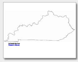 Printable Kentucky Maps | State Outline, County, Cities