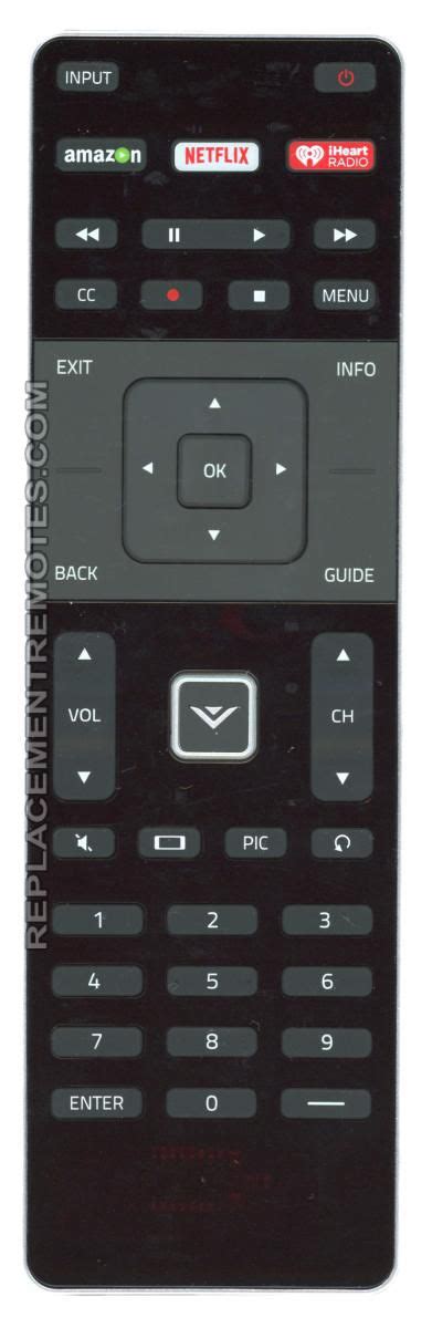 Buy VIZIO XRT500 New Netflix button -790.00711.0002 TV Remote Control