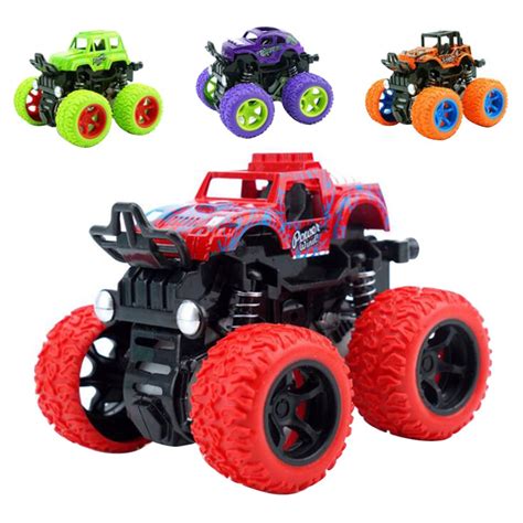 Kids Car Toy 4WD Friction Powered Monster Trucks Perfect Gift | Shopee ...