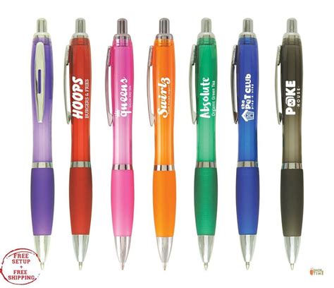 Marketing Pens with grip Printed with your Company Name / Logo / Text ...