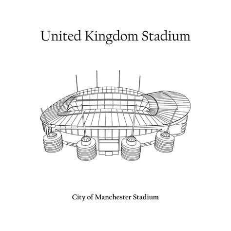 Graphic Design of the City of Manchester Stadium, Manchester City ...