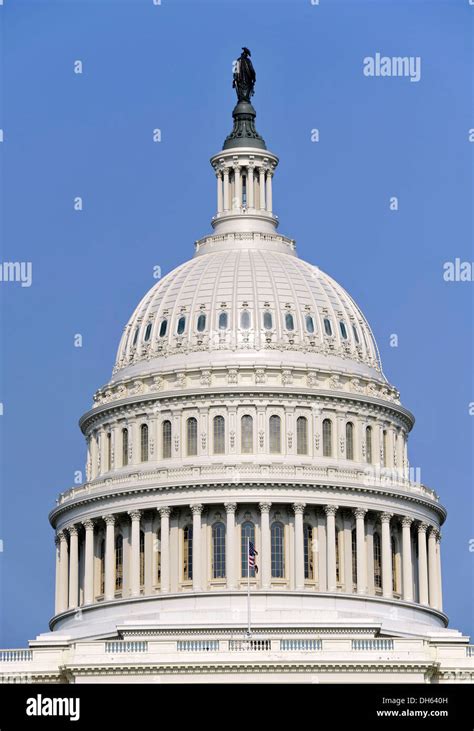 Dome, Rotunda, Statue of Freedom, United States Capitol, Capitol Stock ...