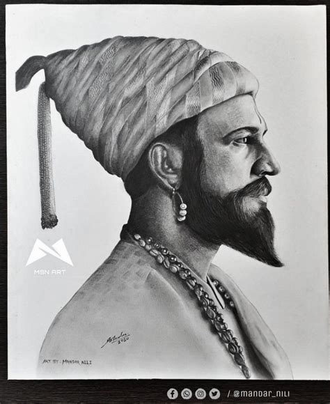 Top 72+ shivaji maharaj sketch images super hot - seven.edu.vn