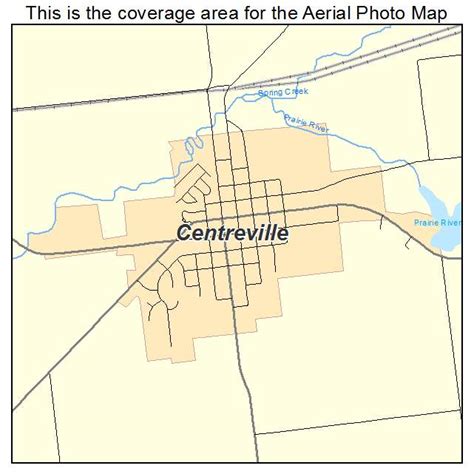 Aerial Photography Map of Centreville, MI Michigan