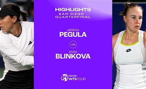 Jessica Pegula vs. Anna Blinkova | 2024 San Diego Quarterfinal | WTA Match Highlights - VCP Tennis