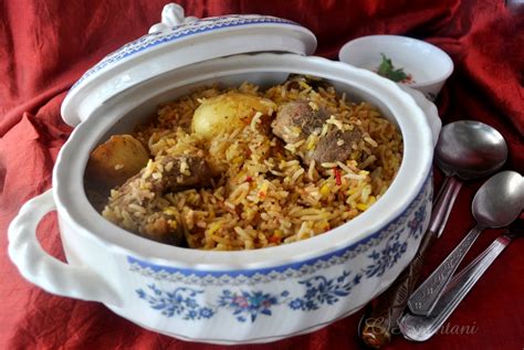 Mutton Biryani (Kolkata Style) - A Homemaker's Diary