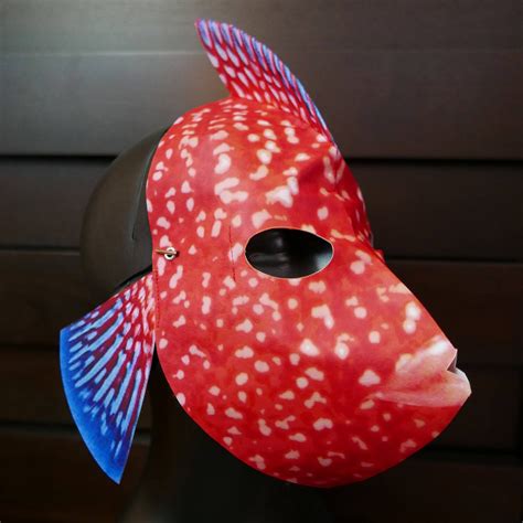 Fish Mask, Animal Mask, Halloween Mask, Masquerade Mask, Costume Mask ...