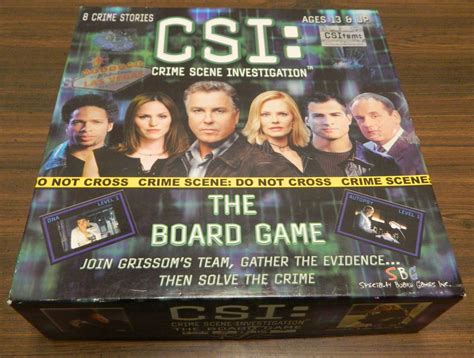 CSI: Crime Scene Investigation The Board Game Board Game Review and ...