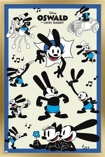 Disney 100th Anniversary - Oswald The Lucky Rabbit Wall Poster, 22.375 ...