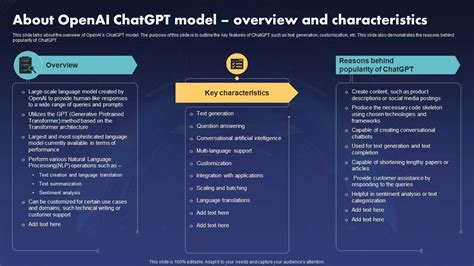 Chatgpt IT About Openai Chatgpt Model Overview And Characteristics